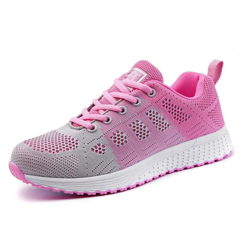 Fashion 2025 Women's Sneaker Mesh Fabric Mesh Breathable Sneakers Women Casual shoes Lace Up Women sneakers Tenis Feminino
